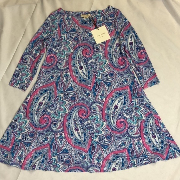 New Cynthia Rowley Paisley Print Beautiful Floral Dress With Pockets - Picture 5 of 13